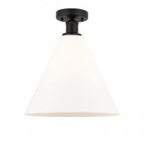 Innovations Lighting 616-1F-OB-GBC-121 - Berkshire - 1 Light - 12 inch - Oil Rubbed Bronze - Semi-Flush Mount