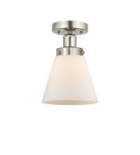 Innovations Lighting 616-1F-SN-G61 - Cone - 1 Light - 6 inch - Brushed Satin Nickel - Semi-Flush Mount