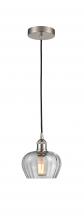 Innovations Lighting 616-1P-SN-G92 - Fenton - 1 Light - 7 inch - Brushed Satin Nickel - Cord hung - Mini Pendant