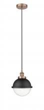 Innovations Lighting 616-1PH-AC-HFS-84-BK - Edison - 1 Light - 9 inch - Antique Copper - Mini Pendant