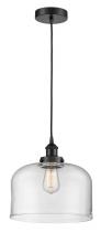 Innovations Lighting 616-1PH-BK-G72-L - Bell - 1 Light - 12 inch - Matte Black - Cord hung - Mini Pendant