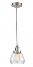 Innovations Lighting 616-1PH-SN-G172 - Fulton - 1 Light - 7 inch - Brushed Satin Nickel - Cord hung - Mini Pendant