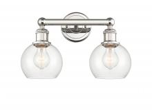 Innovations Lighting 616-2W-PN-G122-6 - Athens - 2 Light - 15 inch - Polished Nickel - Bath Vanity Light