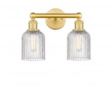 Innovations Lighting 616-2W-SG-G559-5CL - Bridal Veil - 2 Light - 14 inch - Satin Gold - Bath Vanity Light