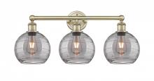 Innovations Lighting 616-3W-AB-G1213-8SM - Athens Deco Swirl - 3 Light - 26 inch - Antique Brass - Bath Vanity Light