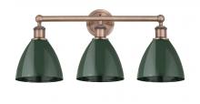 Innovations Lighting 616-3W-AC-MBD-75-GR - Plymouth - 3 Light - 26 inch - Antique Copper - Bath Vanity Light