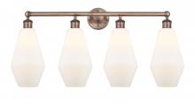 Innovations Lighting 616-4W-AC-G651-7 - Cindyrella - 4 Light - 34 inch - Antique Copper - Bath Vanity Light