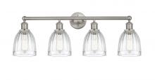 Innovations Lighting 616-4W-SN-G442 - Brookfield - 4 Light - 33 inch - Brushed Satin Nickel - Bath Vanity Light