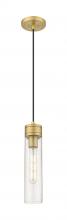 Innovations Lighting 617-1P-BB-G617-11SDY - Boreas - 1 Light - 3 inch - Brushed Brass - Cord Hung - Mini Pendant