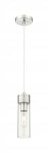 Innovations Lighting 617-1P-SN-G617-8CL - Boreas - 1 Light - 3 inch - Satin Nickel - Cord Hung - Mini Pendant