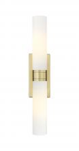 Innovations Lighting 617-2W-BB-G617-11SWH - Boreas - 2 Light - 24 inch - Brushed Brass - Bath Vanity Light