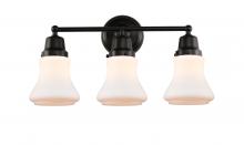 Innovations Lighting 623-3W-BK-G191 - Bellmont - 3 Light - 22 inch - Matte Black - Bath Vanity Light