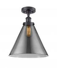 Innovations Lighting 916-1C-BK-G43-L - Cone - 1 Light - 12 inch - Matte Black - Semi-Flush Mount