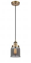 Innovations Lighting 916-1P-BB-G53 - Bell - 1 Light - 5 inch - Brushed Brass - Cord hung - Mini Pendant