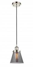 Innovations Lighting 916-1P-PN-G63 - Cone - 1 Light - 6 inch - Polished Nickel - Cord hung - Mini Pendant