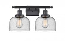 Innovations Lighting 916-2W-BK-G74 - Bell - 2 Light - 18 inch - Matte Black - Bath Vanity Light