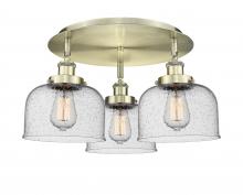 Innovations Lighting 916-3C-AB-G74 - Cone - 3 Light - 20 inch - Antique Brass - Flush Mount