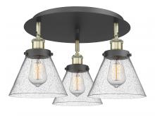 Innovations Lighting 916-3C-BAB-G44 - Cone - 3 Light - 20 inch - Black Antique Brass - Flush Mount