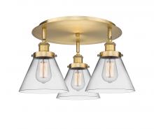 Innovations Lighting 916-3C-BB-G42 - Cone - 3 Light - 20 inch - Brushed Brass - Flush Mount