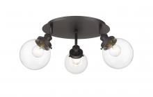 Innovations Lighting 916-3C-OB-G202-6 - Beacon - 3 Light - 18 inch - Oil Rubbed Bronze - Flush Mount