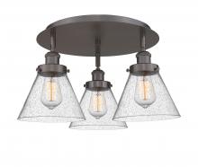 Innovations Lighting 916-3C-OB-G44 - Cone - 3 Light - 20 inch - Oil Rubbed Bronze - Flush Mount