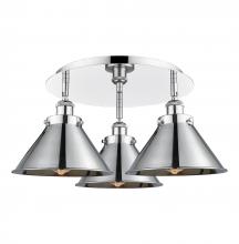 Innovations Lighting 916-3C-PC-M10-PC - Ballston Urban - 3 Light - 20 inch - Polished Chrome - Flush Mount