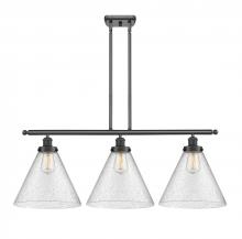 Innovations Lighting 916-3I-BK-G44-L - Cone - 3 Light - 36 inch - Matte Black - Stem Hung - Island Light