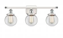 Innovations Lighting 916-3W-WPC-G202-6 - Beacon - 3 Light - 26 inch - White Polished Chrome - Bath Vanity Light