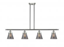 Innovations Lighting 916-4I-SN-G63-LED - Cone - 4 Light - 48 inch - Brushed Satin Nickel - Stem Hung - Island Light