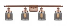 Innovations Lighting 916-4W-AC-G53 - Bell - 4 Light - 36 inch - Antique Copper - Bath Vanity Light