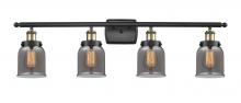 Innovations Lighting 916-4W-BAB-G53 - Bell - 4 Light - 36 inch - Black Antique Brass - Bath Vanity Light