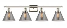 Innovations Lighting 916-4W-PN-G43 - Cone - 4 Light - 38 inch - Polished Nickel - Bath Vanity Light