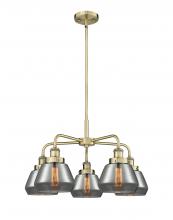 Innovations Lighting 916-5CR-AB-G173 - Fulton - 5 Light - 26 inch - Antique Brass - Chandelier