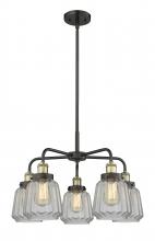 Innovations Lighting 916-5CR-BAB-G142 - Chatham - 5 Light - 26 inch - Black Antique Brass - Chandelier