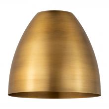 Innovations Lighting MBD-9-BB - Metal Bristol Light 9 inch Brushed Brass Metal Shade