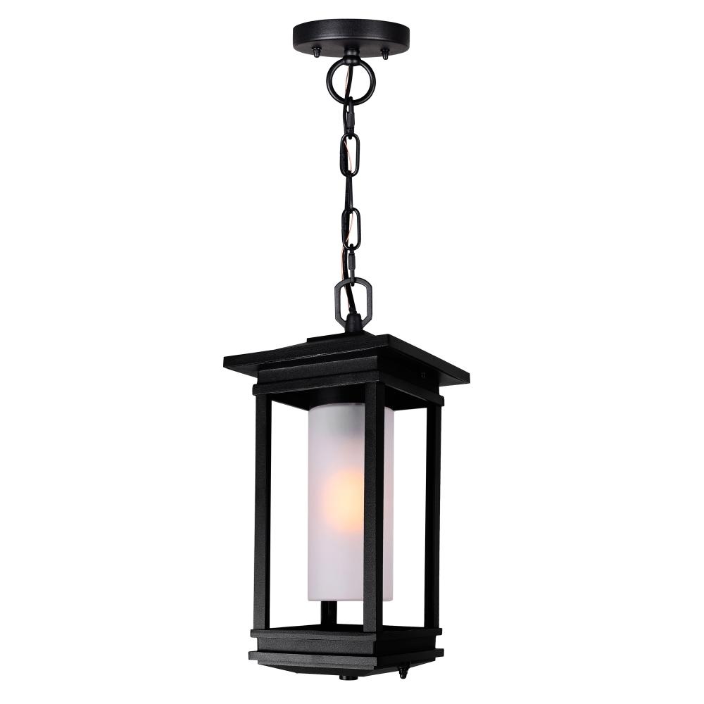 Granville 1 Light Black Outdoor Hanging Light