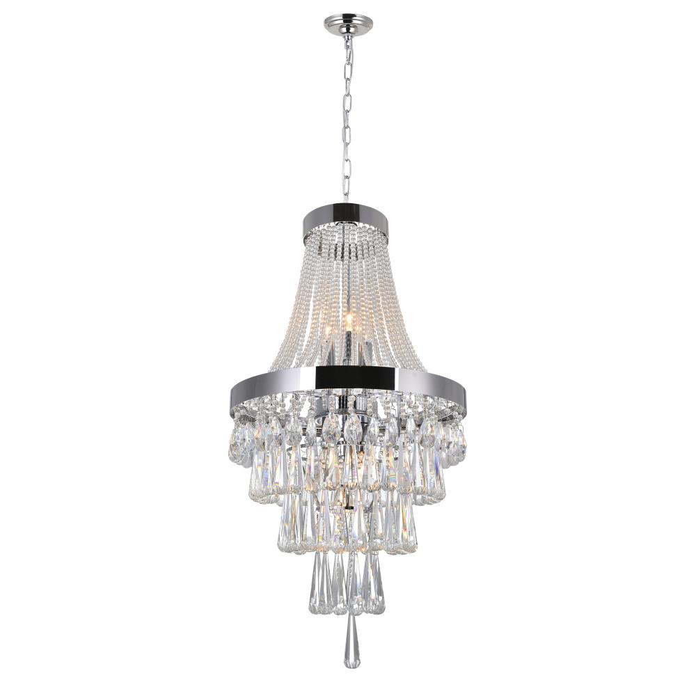 Vast 6 Light Chandelier With Chrome Finish