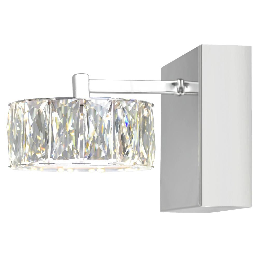 Milan LED Bathroom Sconce With Chrome Finish