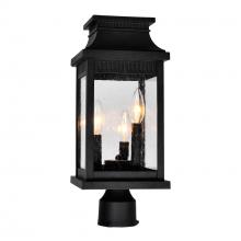 CWI Lighting 0418PT7S-3 - Milford 3 Light Outdoor Black Lantern Head