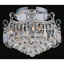 CWI Lighting 8421C16C - Amanda 6 Light Flush Mount With Chrome Finish