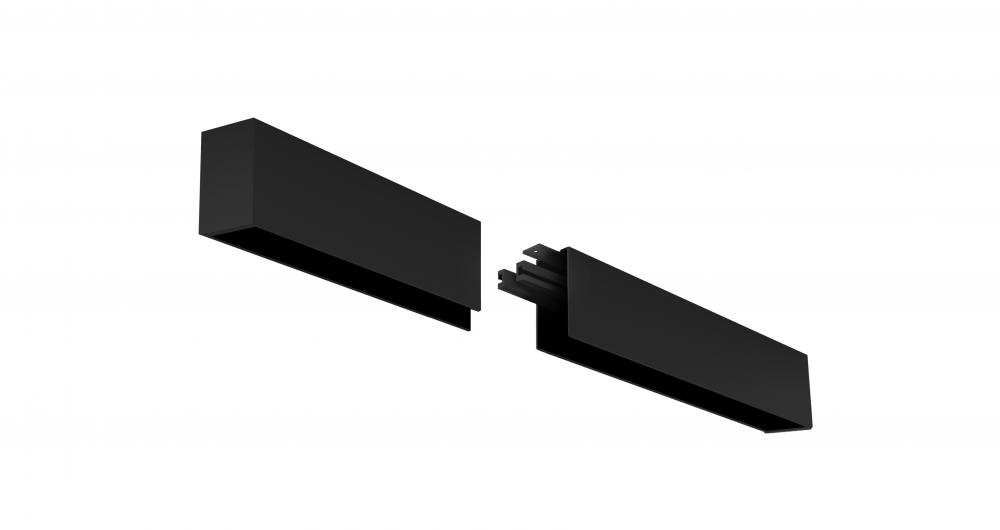4' LED Linear Surface Mount Extension Kit, 2" Wide, 4000K, Black