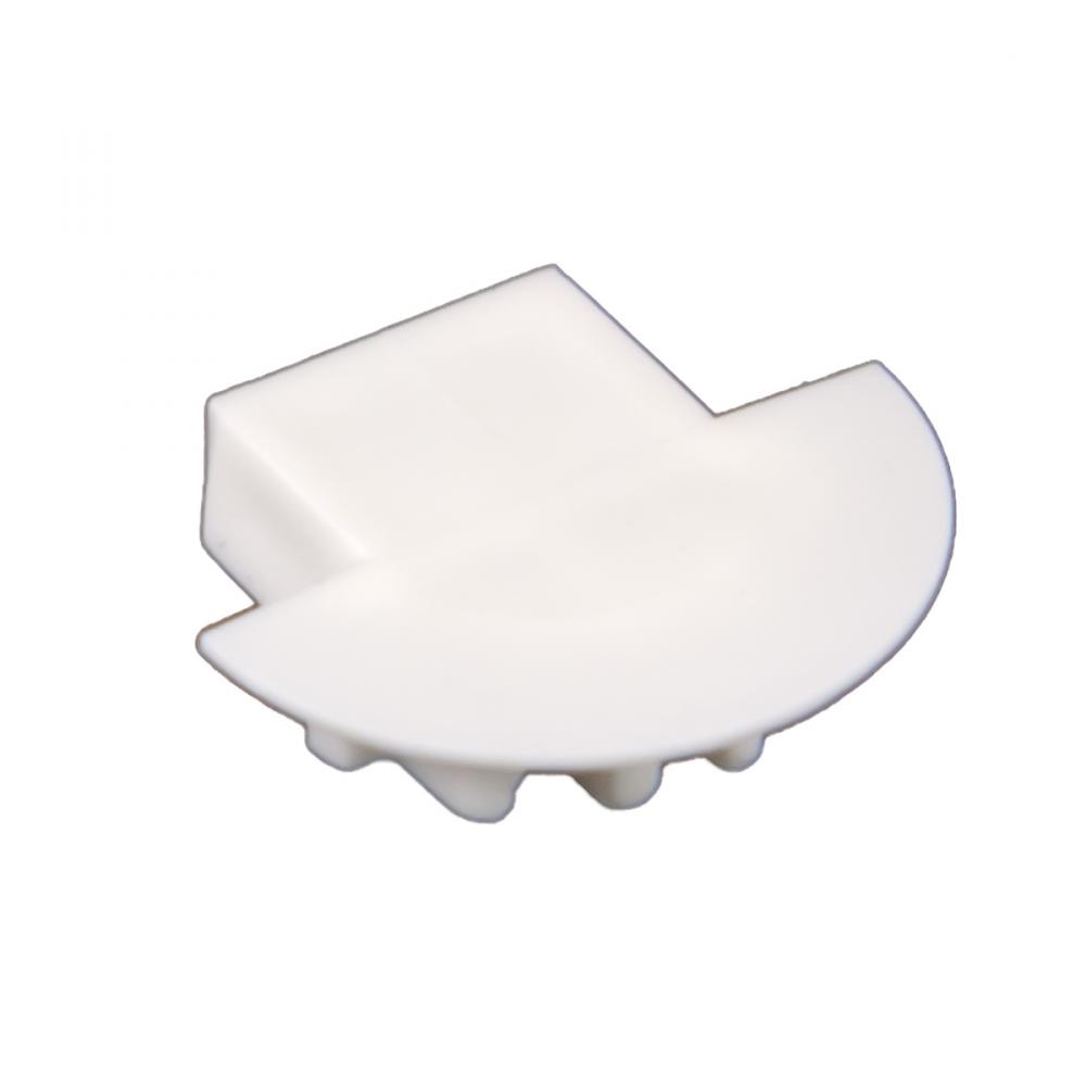 END CAP FOR PE-AA1DF, WHITE PLASTIC