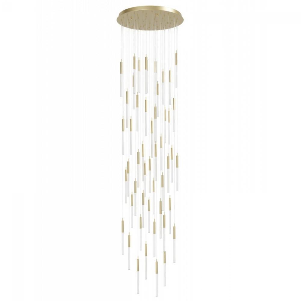 Main St. Snow Collection Black 51 Light Pendant Fixture