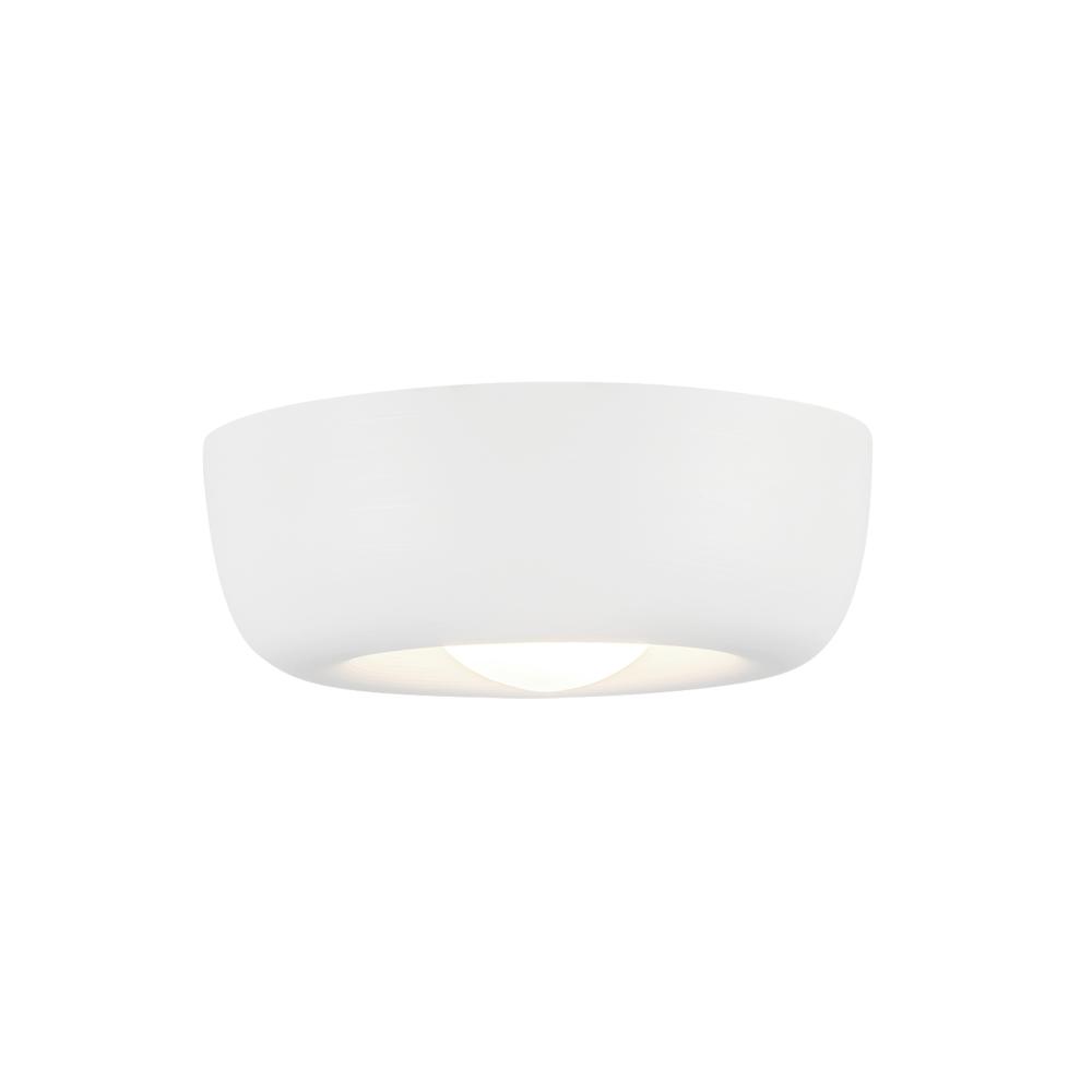 Hayden 6-in Antique White LED Flush Mount