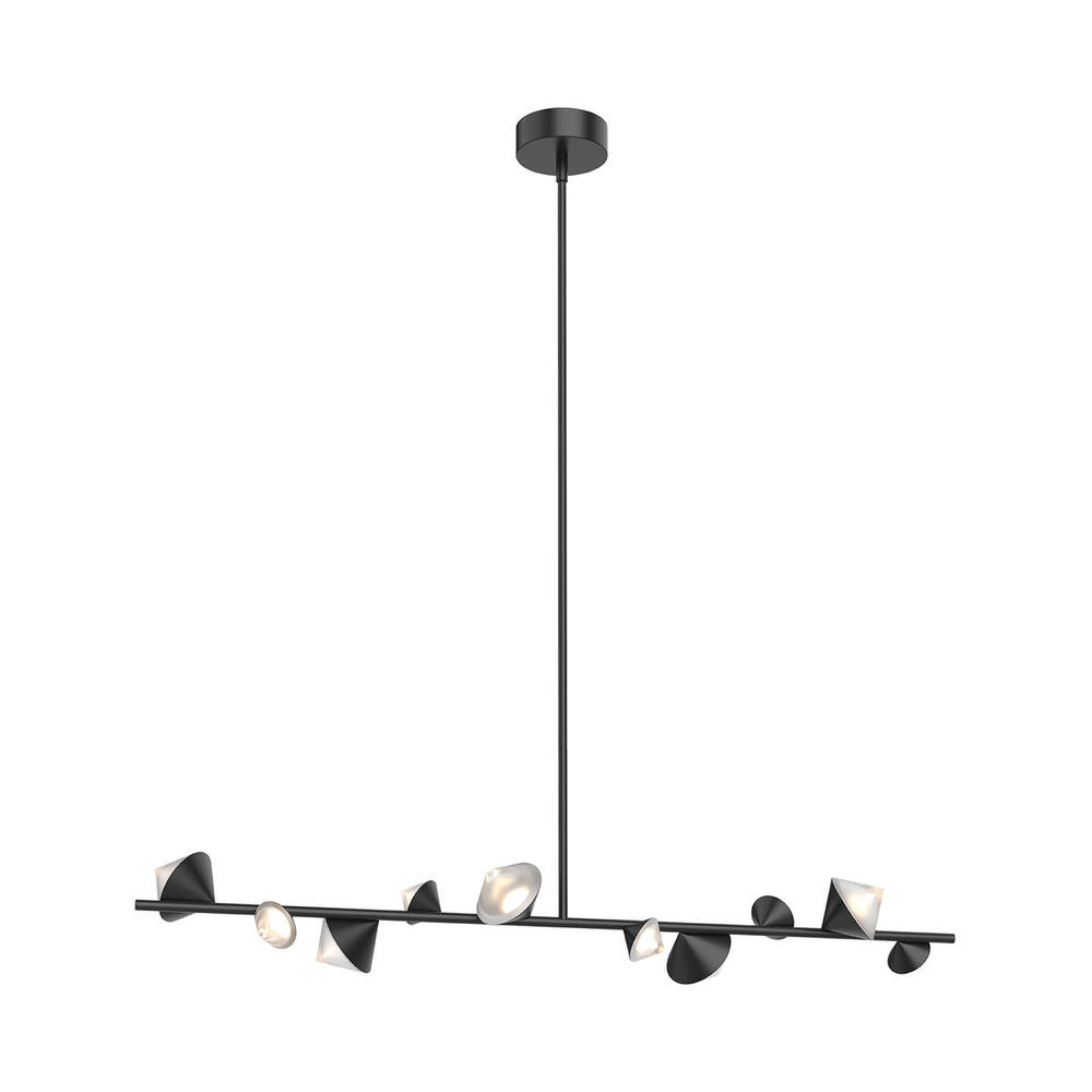 Geode 51-in Black LED Linear Pendant