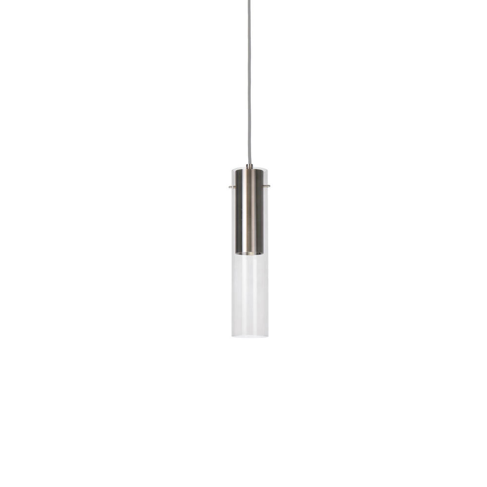 Lena 3-in Brushed Nickel LED Pendant