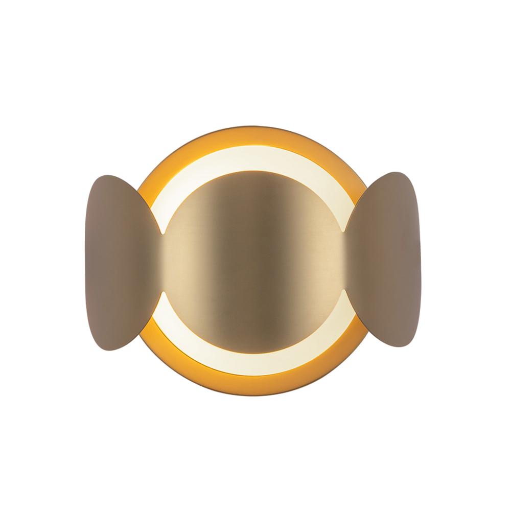 Ciel 10-in Brushed Gold/Opal Glass Socket Wall Sconce