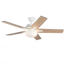 Kuzco Lighting Inc CF78752-WH-LKW - Erikson 52-in White FAN + LED KIT with Bulb Ceiling Fan