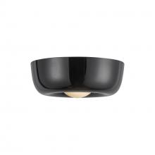 Kuzco Lighting Inc FM68506-GBK - Hayden 6-in Glossy Black LED Flush Mount