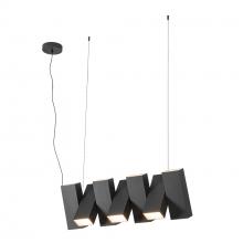 Kuzco Lighting Inc LP17435-BK-UNV - Domino 35-in Black LED Linear Pendant